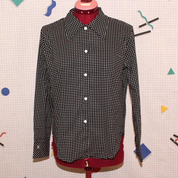 Hurley black polka dots shirt with tie - Picture 2 of 9